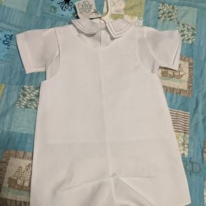 Hand-embroidered NWT Feltman Brothers shortall